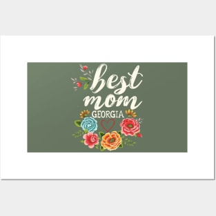 Best Mom From GEORGIA, mothers day USA, presents gifts Posters and Art